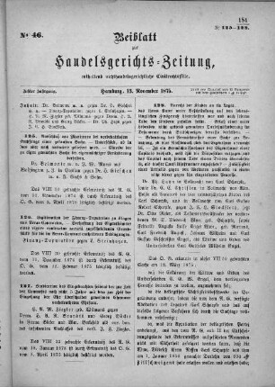 No. 46. 13. November 1875