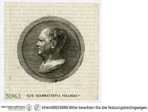 Piranesi, Giovanni Battista, Porträtmedaillon