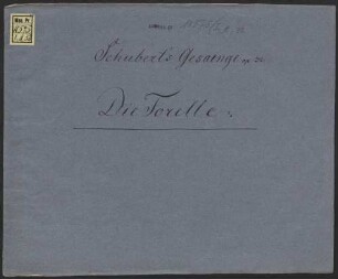 Die Forelle : In einem Bächlein helle etc. ; von Schubart ; mit Begleitung des Pianoforte