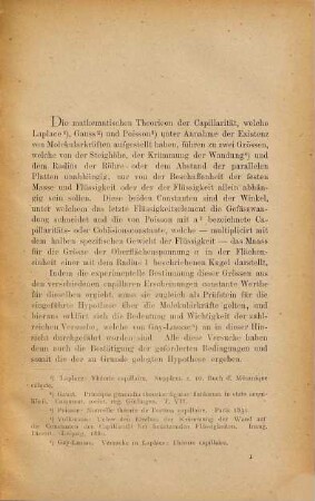 Ueber Capillaritätsbestimmungen von Salzlösungen und deren Gemischen