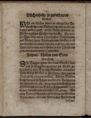 Büchenholtz/ so zuverbauen dienlich