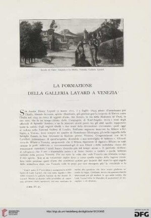 15: La formazione della Galleria Layard a Venezia