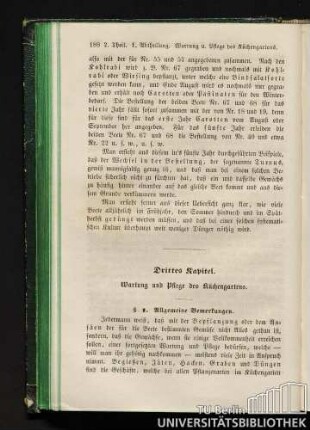 Drittes Kapitel Wartung und Pflege des Küchengartens