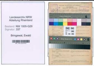 Entnazifizierung Ewald Bringewat , geb. 24.09.1892 (Bahnsekretaer)