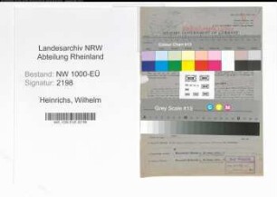 Entnazifizierung Wilhelm Heinrichs, geb. 25.11.1882 (Verw.Sekretaer)