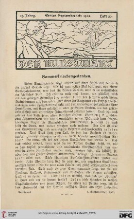 Heft 23 (1. Septemberheft 1902)