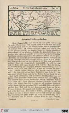 Heft 23 (1. Septemberheft 1902)