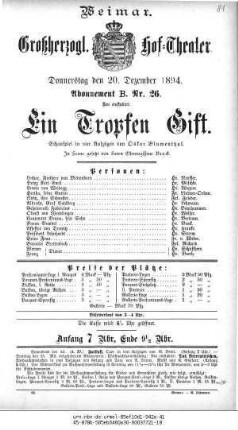 Ein Tropfen Gift