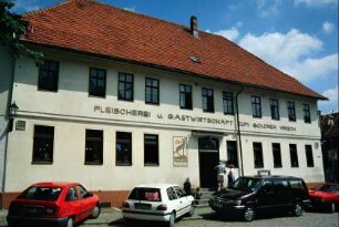 Gastwirtschaft "Zum goldenen Hirsch" am Markt 1; Denkmal