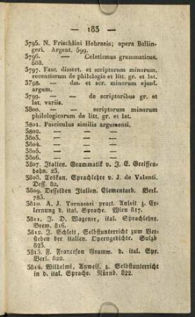 Libri de linguis et literis recentioribus.