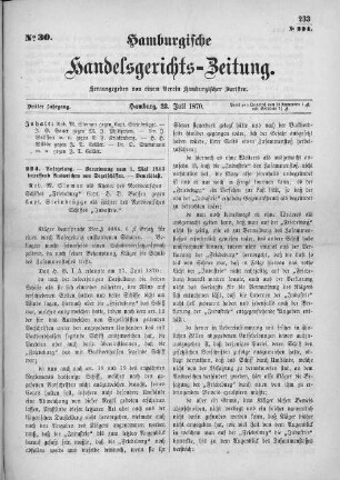 No. 30. 23. Juli 1870