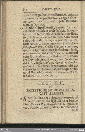 Caput XLII. De Exceptione Nondum Relaxati Arresti