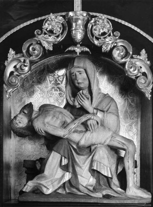Vesperbild von der Predella eines Altars : Vesperbild von der Predella eines Altars (1440/1450). Fischen im Allgäu, Frauenkapelle
