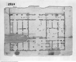 Barbiano (vicino Bologna), Villa Guastavillani, Kasino, Grundriss des Erdgeschosses