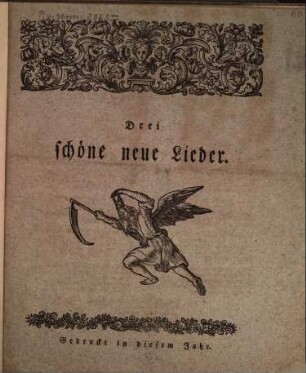 Drei schöne neue Lieder