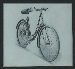 Zeichnung: Fahrrad schräg von vorne