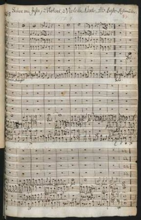 Salve mi Jesu pater misericordiae; V (3), strings, bc; e-Moll