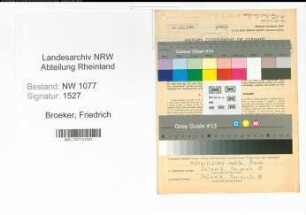 Entnazifizierung Friedrich Broeker , geb. 17.11.1895 (Polizist)