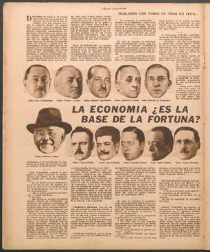 La economía ¿Es la base de la fortuna? : Hablando con todos de todo un poco...