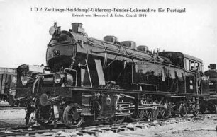 1 D2 Zwillings-Heißdampf-Gütertug-Tender-Lokomotive für Portugal