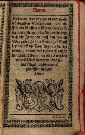 Gaistliche Vebung der Andächtigen Bruederschafft deß Allerheiligisten Fronleichnams Jesv Christi in Augspurg