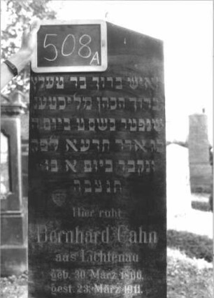 Grabstein 508 (Index: 100111602) Material: Granit Zustand: gut Maße HxBxT: 191x56x27 cm Beschreibung: Stele, getreppter Sockel, giebelartiger Abschluß Steinmetz: Seiter: Grabstein 508A