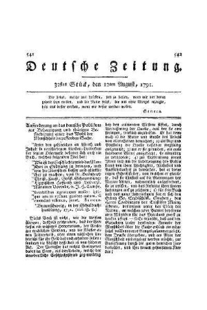 Aufforderung an das deutsche Publikum zur Beherzigung thärigen Beforderung einer das Wohl der Menschheit betreffenden Sache