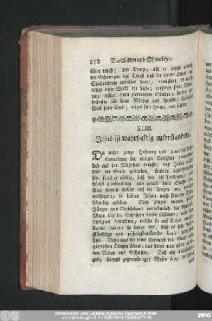 XLIII. Jesus ist wahrhaftig auferstanden.