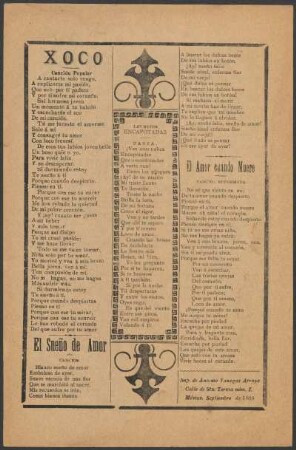 Xoco : Canción popular