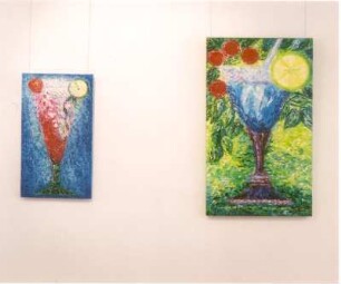 Cocktail : Skiba, Ansgar: Cocktail. Mischtechnik; 70 x 40 und 100 x 60 cm. 2005 und 2007. Pulsnitz: Galerie im Geburtshaus Ernst Rietschels, Ausstellung Ansgar Skiba. Verlockungen und Zipora Rafaelov. Keren-Or vom 12.4.-1.6.2008
