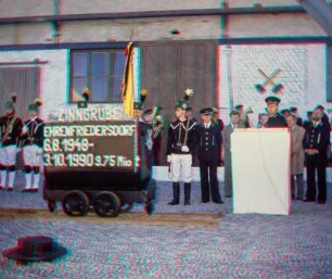 3.10.1990, "Letzte Schicht": Festprogramm am Bergwerk