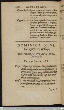 Dominica XLVI. Ex Quaest. 113. & seqq.