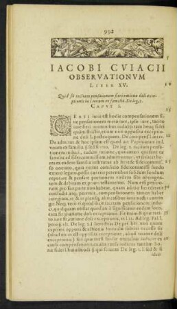 Iacobi Cuiacii Observationum Liber XV.