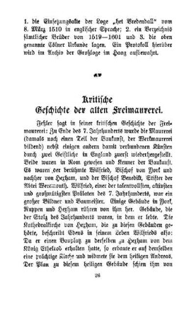 Kritische Geschichte der alten Freimaurerei