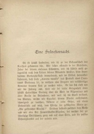 Eine Sylvesternacht