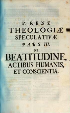 Theologia ad mentem Doctoris Thomae, 3