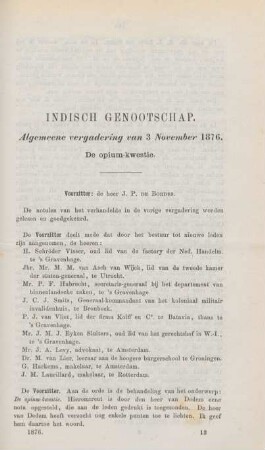 Algemeene vergadering van 3 November 1876