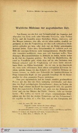 Weibliche Bildnisse der augusteischen zeit