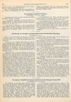 395-400 Die religiösen Triebkräfte der werdenden Aufklärung und der Philosoph Christian Wolff