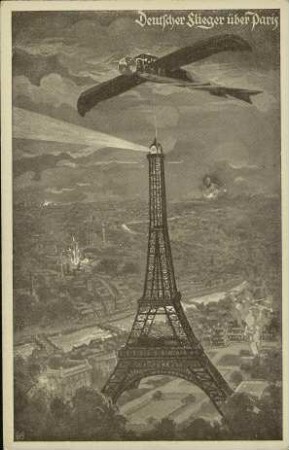 Deutscher Flieger über Paris