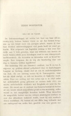 Zesde hoofdstuk. Deli en de tabak