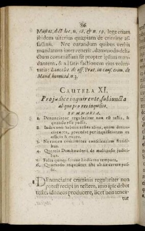 Cautela XI. - Cautela XVI.
