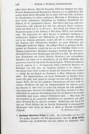 146-148 [Rezension] König, Erich, Kardinal Giordano Orsini