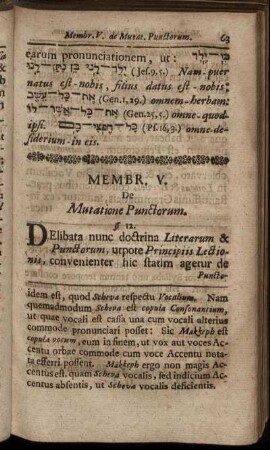Membr. V. De Mutatione Punctorum.