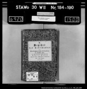 Zivilstandsregister Eimen (Kanton Eschershausen)