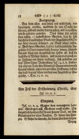 Am Fest der Erscheinung Christi, über Jes. 60. v. 1.