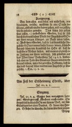 Am Fest der Erscheinung Christi, über Jes. 60. v. 1.