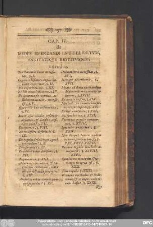 Cap. IV. de Mediis Emendandi Intellectum, Sanitatique Restituendi.