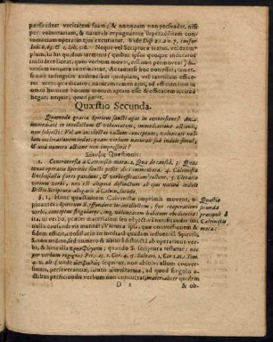 Quaestio Secunda.