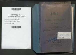 Heertz; Heinrich, Bergassessor; Prüfungs- u. Personalakten Band 1